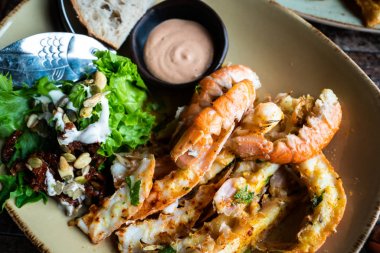 Langoustines - Istakoz yapılan İzlanda mutfağı.