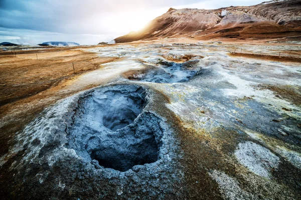 Krafla geothermal of Hverir, Namafjall in Iceland — Stock Photo, Image