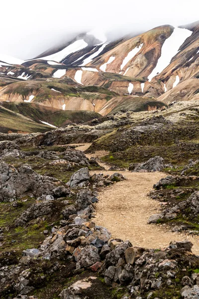 Paisagem de Landmannalaugar Islândia Highland — Fotografia de Stock