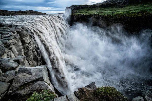 Dettifoss vízesés Északkelet-Izlandon — Stock Fotó