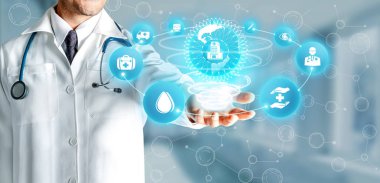 Hastanede Tıbbi Sağlık Grafik ile Doktor