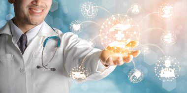 Hastanede Tıbbi Sağlık Grafik ile Doktor