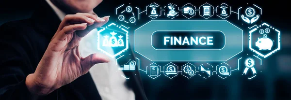 Finances et technologie des transactions financières Concevoir — Photo