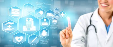 Hastanede Tıbbi Sağlık Grafik ile Doktor