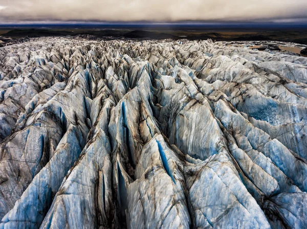 Glaciar Svinafellsjokull en Vatnajokull, Islandia. — Foto de Stock