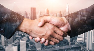 İş ve Financ Çift Pozlama Görüntü