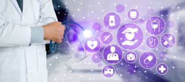 Hastanede Tıbbi Sağlık Grafik ile Doktor
