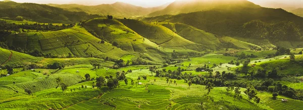 Paesaggio di terrazza campo di riso in montagna . — Foto Stock