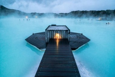 Reykjavik Jeotermal Spa Blue Lagoon, İzlanda.
