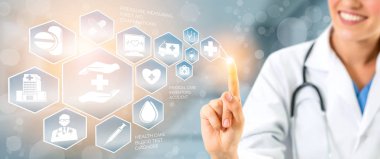 Hastanede Tıbbi Sağlık Grafik ile Doktor