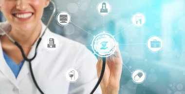 Hastanede Tıbbi Sağlık Grafik ile Doktor