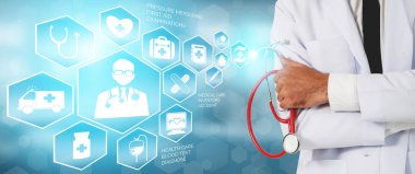 Hastanede Tıbbi Sağlık Grafik ile Doktor
