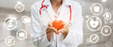 Hastanede Tıbbi Sağlık Grafik ile Doktor