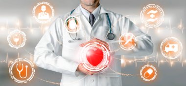 Hastanede Tıbbi Sağlık Grafik ile Doktor
