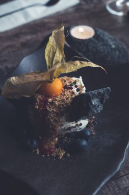 Şeker kamışı ile İzlanda dondurma menüsü.