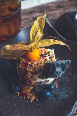 Şeker kamışı ile İzlanda dondurma menüsü.