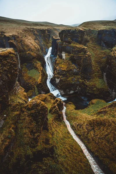 Unique landscape of Fjadrargljufur in Iceland. — Stock Photo, Image