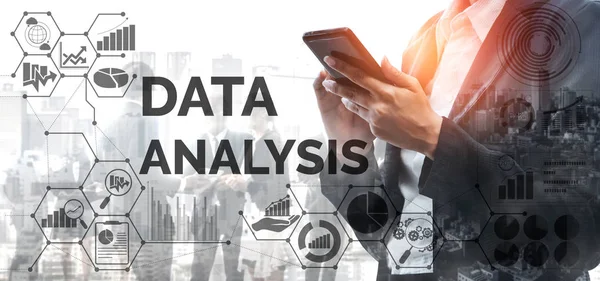 Data Analysis for Business and Finance Concep — Stock Photo, Image