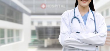 Hastanedeki doktor. Tıbbi hizmet.
