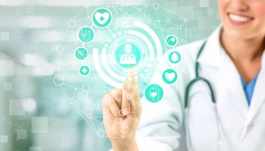 Hastanede Tıbbi Sağlık Grafik ile Doktor