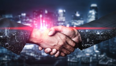 İş ve Financ Çift Pozlama Görüntü