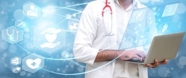Hastanede Tıbbi Sağlık Grafik ile Doktor