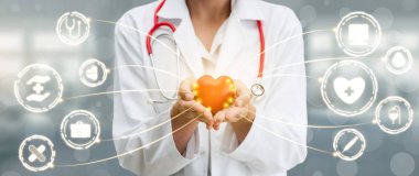 Hastanede Tıbbi Sağlık Grafik ile Doktor