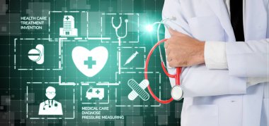 Hastanede Tıbbi Sağlık Grafik ile Doktor