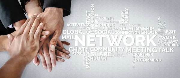 Emberi erőforrások és az emberek hálózati Concep — Stock Fotó