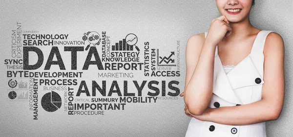 Data Analysis for Business and Finance Concep — Stock Photo, Image