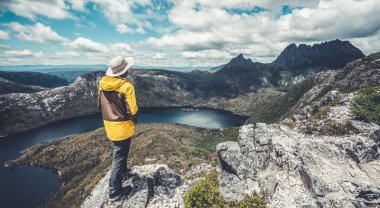 Cradle Mountain Np, Tazmanya, Avustralya bölgesinde seyahat edin