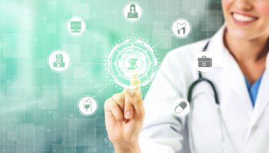 Hastanede Tıbbi Sağlık Grafik ile Doktor
