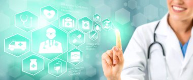 Hastanede Tıbbi Sağlık Grafik ile Doktor
