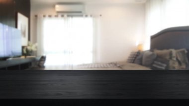 Kopya alanı ile modern ev odası iç ahşap masa