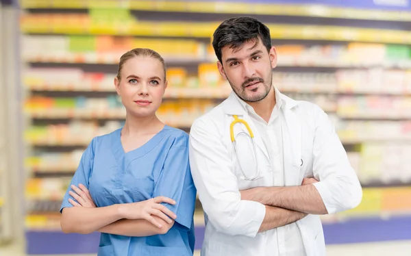 Médicos Trabajando Juntos Oficina Del Hospital Asistencia Sanitaria Servicios Médicos — Foto de Stock