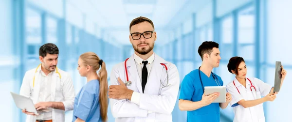 Grupo Personas Salud Médico Profesional Que Trabaja Consultorio Del Hospital —  Fotos de Stock