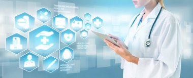 Hastanede Tıbbi Sağlık Grafik ile Doktor