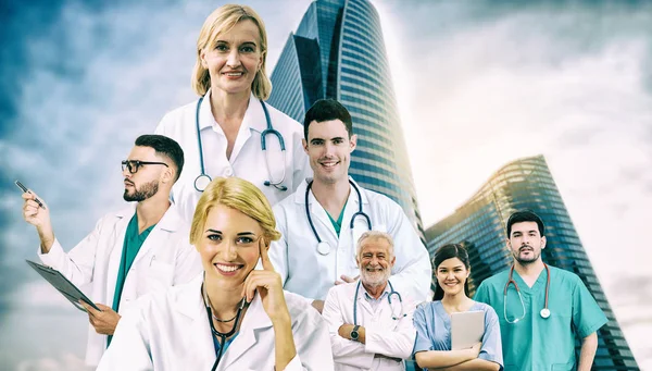 Grupo de personas médicas y médicas . —  Fotos de Stock
