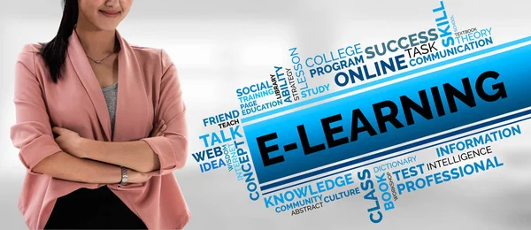 E-learning for Student and University Concept — Stock Photo, Image