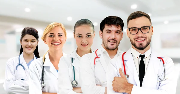 Grupo Personas Salud Médico Profesional Que Trabaja Consultorio Del Hospital — Foto de Stock