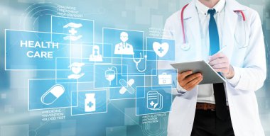 Hastanede Tıbbi Sağlık Grafik ile Doktor