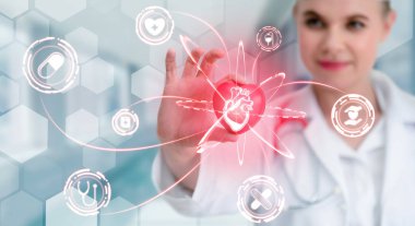 Hastanede Tıbbi Sağlık Grafik ile Doktor