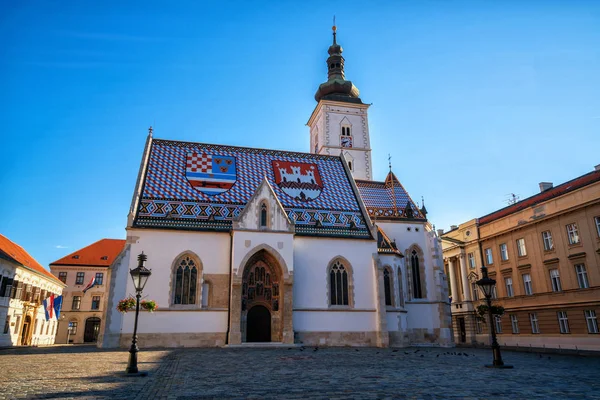 Mark Church Zagreb Croatia Europe Famous Tourist Destination — Stock Photo, Image