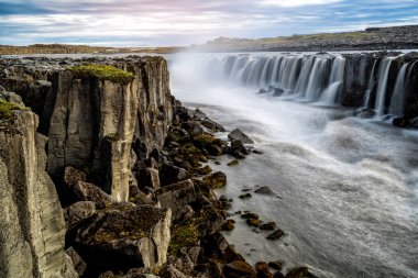İzlanda'da Selfoss şelale Amazing sahne.