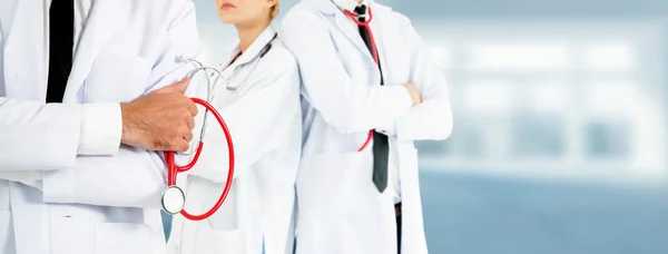 Gruppo Persone Sanitarie Medico Professionista Che Lavora Nello Studio Ospedaliero — Foto Stock