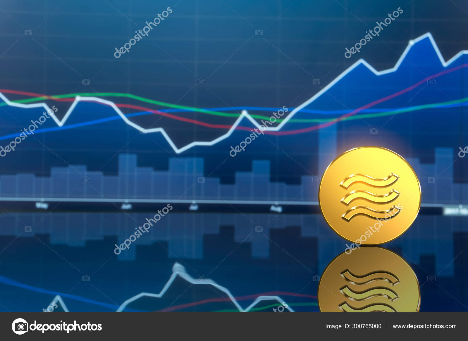 Libra criptomoneda Moneda en la economía del dinero digital — Foto de stock  #300765000 © BiancoBlue