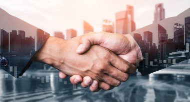 İş ve Financ Çift Pozlama Görüntü