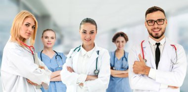 Sağlık insan grubu. Diğer doktorlar, hemşire ve cerrah hastane ofis veya klinik çalışma profesyonel doktor. Tıbbi Teknoloji Araştırma Enstitüsü ve Doktor personel hizmet anlayışı.