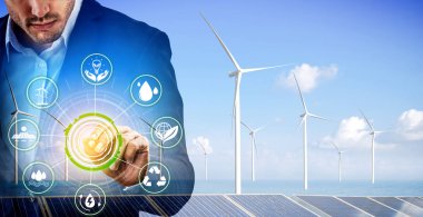 Rüzgar türbini çift pozlama grafik arayüzü.