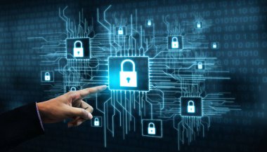 Siber Güvenlik ve Dijital Veri Koruma Konsepti